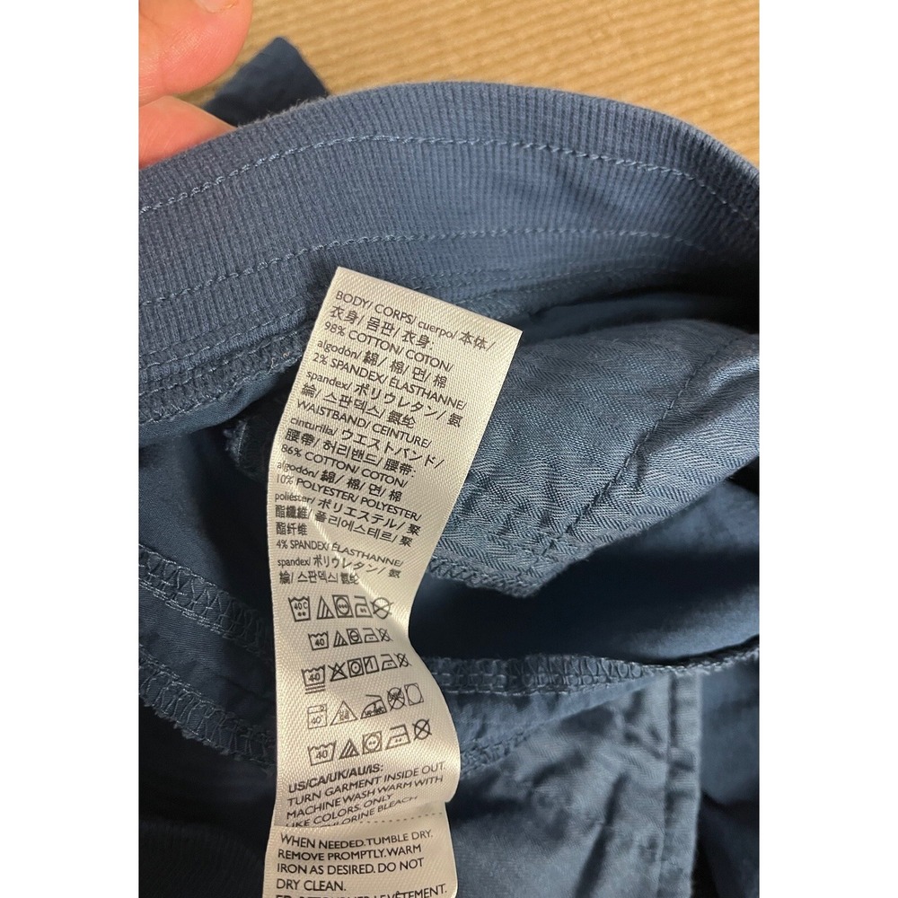 Eddie Bauer Pants Women 8 Navy Blue Cargo Pockets Cotton Blend Hiking Outdoor - Picture 11 of 12